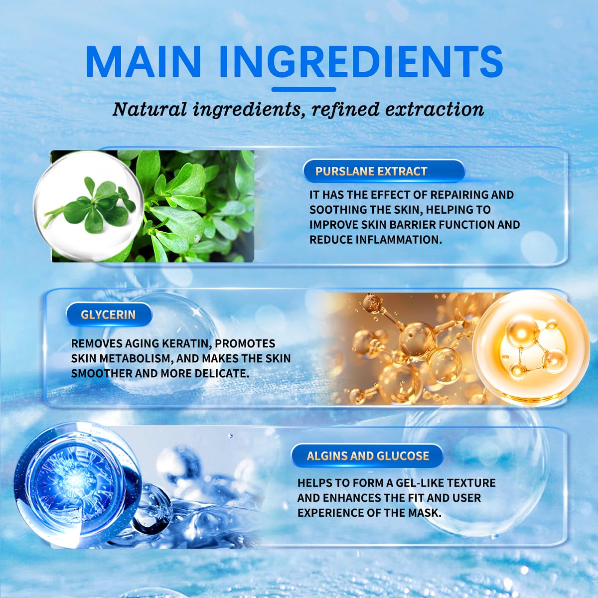 ZTSGU Hyaluronic Acid Powder ingredients emphasize gluten-free, organic extracts.