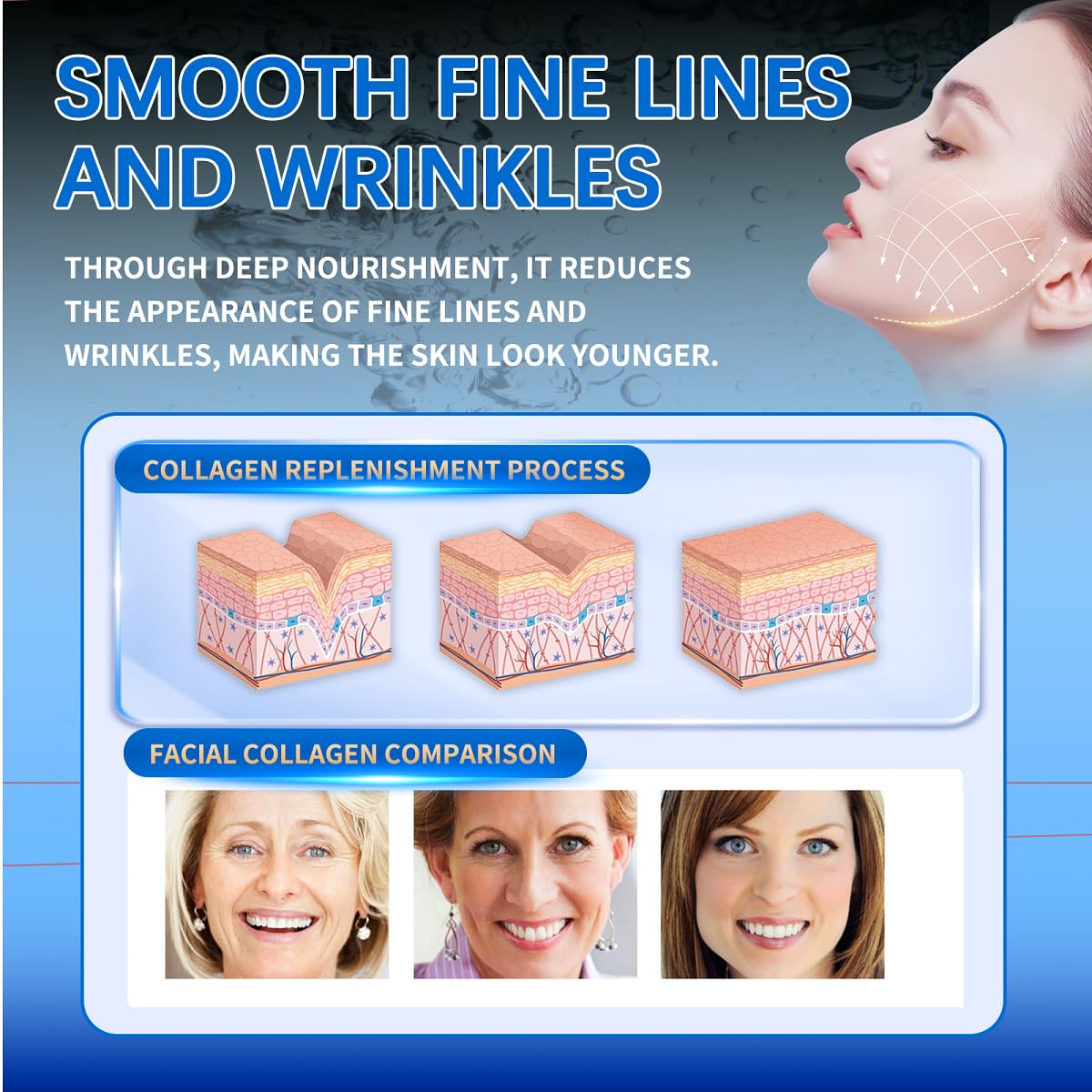 ZTSGU Hyaluronic Acid Powder package highlights organic ingredients.