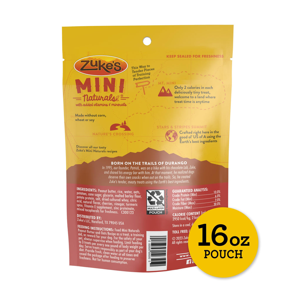 Soft-textured training rewards from Zuke's Mini Naturals for training sessions