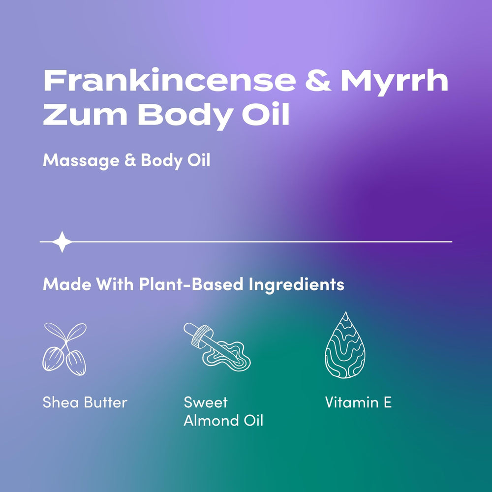 Zum Indigo Wild label highlights natural ingredients and calming aroma.