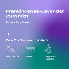 Zum Mist Frankincense-Lavender spray for quick room refresh.
