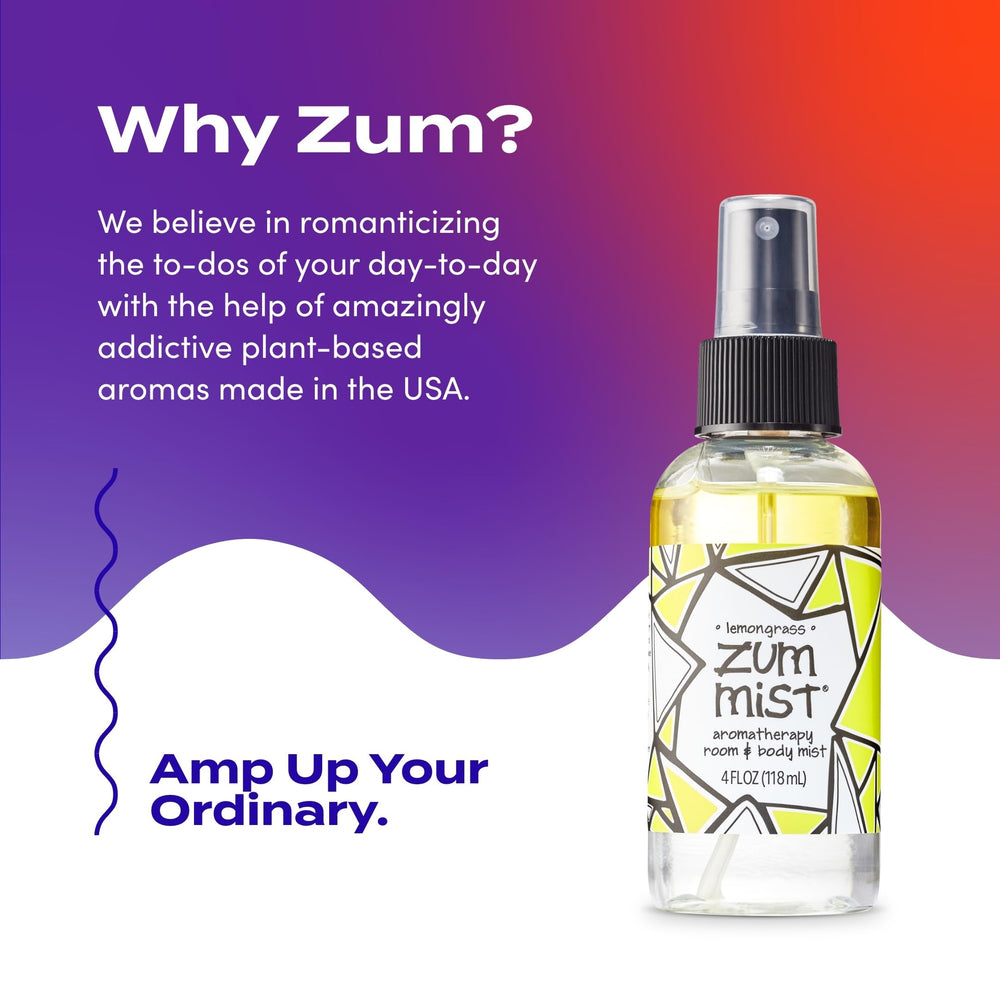 Zum Mist Lemongrass mist used in room or body applications.