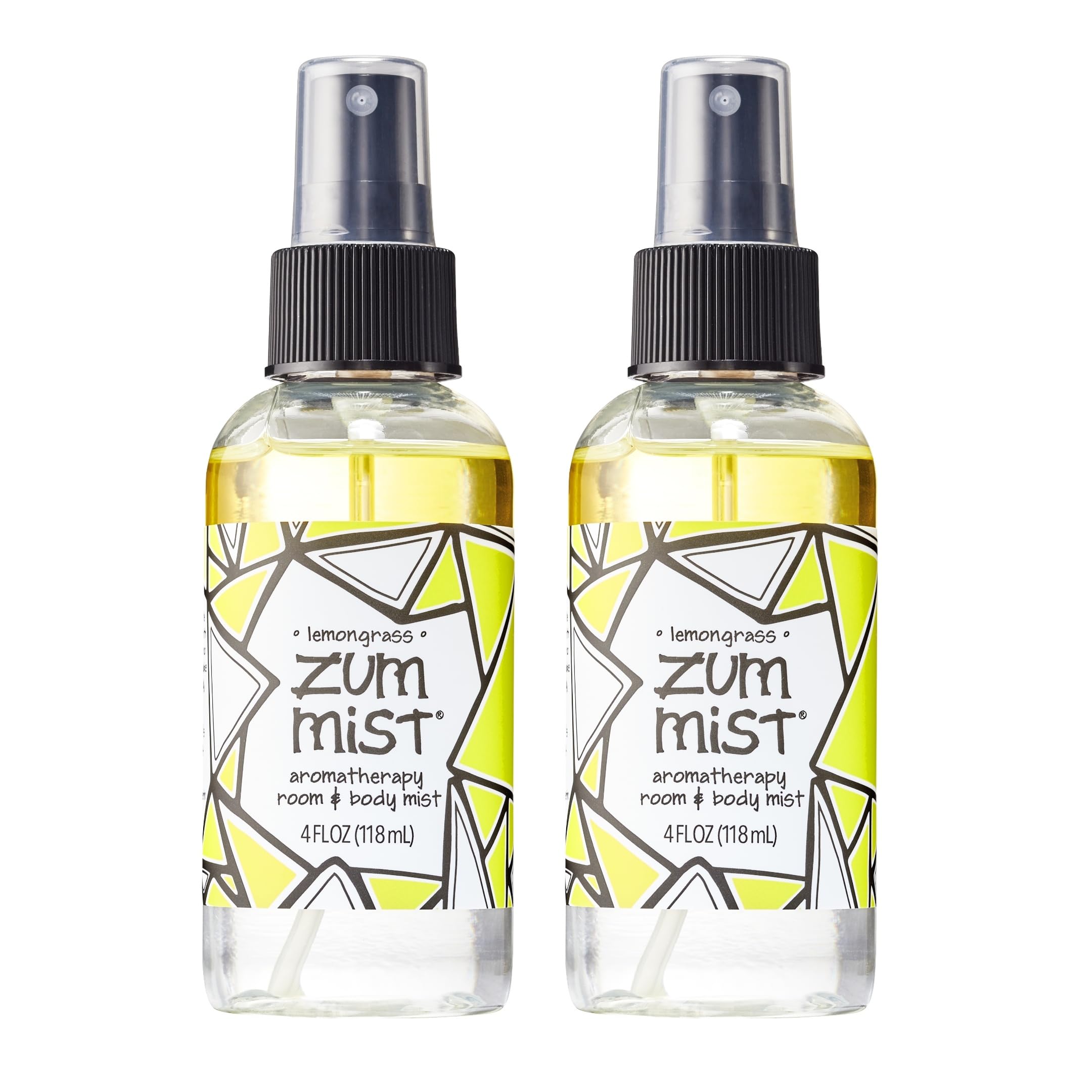 Zum Mist Lemongrass room spray bottle pour for quick, refreshing aroma.