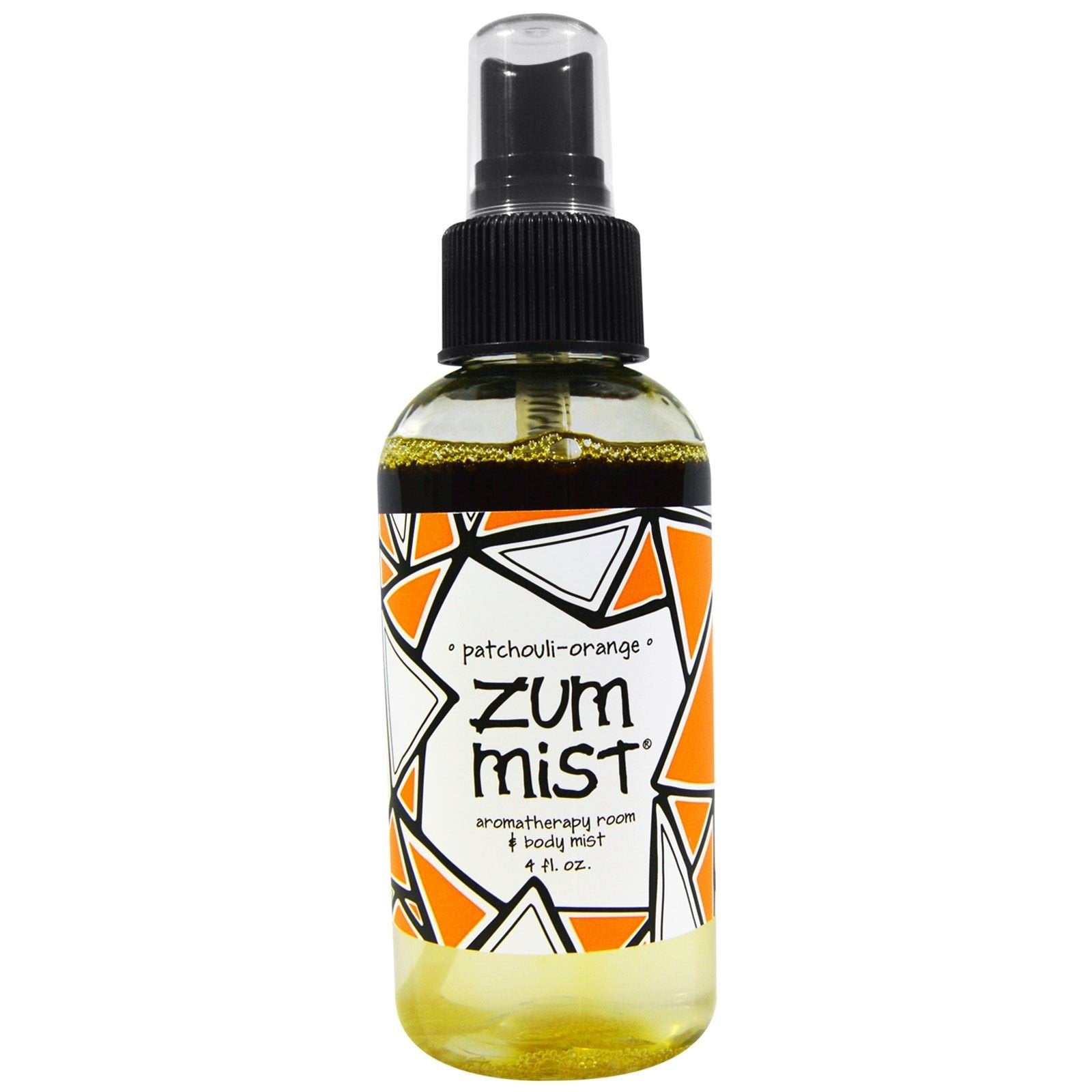 Zum Mist Patchouli-Orange bottle ready to refresh rooms.