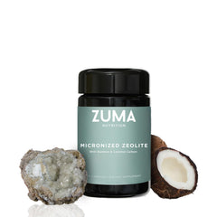 Zuma Nutrition Zeolite micronized capsules bottle supports daily wellness with plant-based minerals