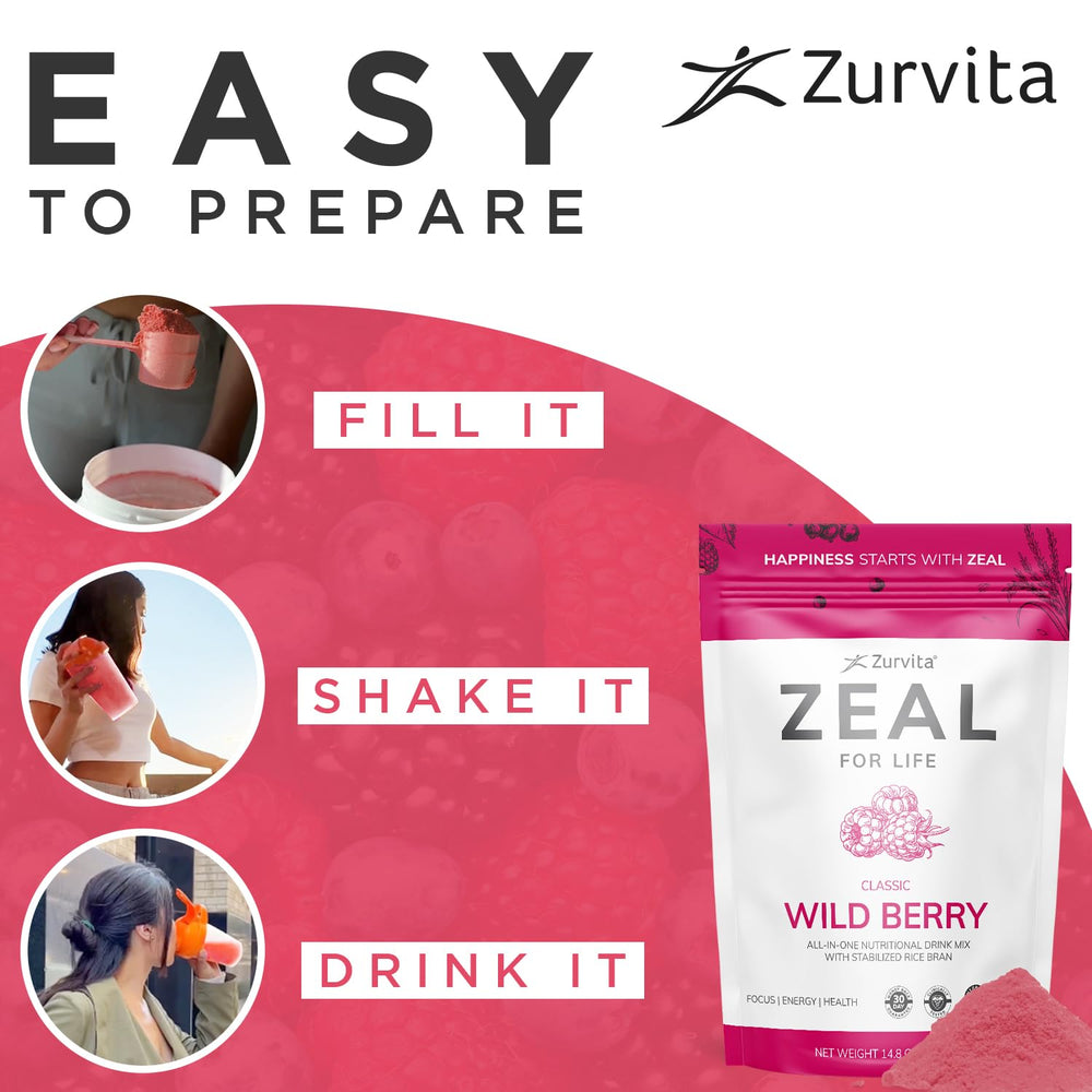 Zurvita Zeal for Life 30-Day Wellness Bag packaging—your starter for daily routine.