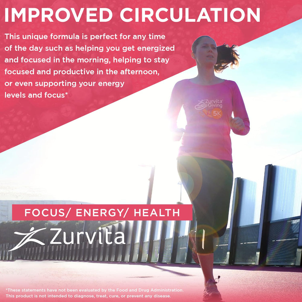 Zurvita Zeal for Life nutrition label with serving details.