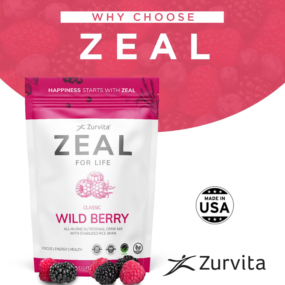 Zurvita Zeal for Life Wild Berry shaker with ready-to-drink mix.
