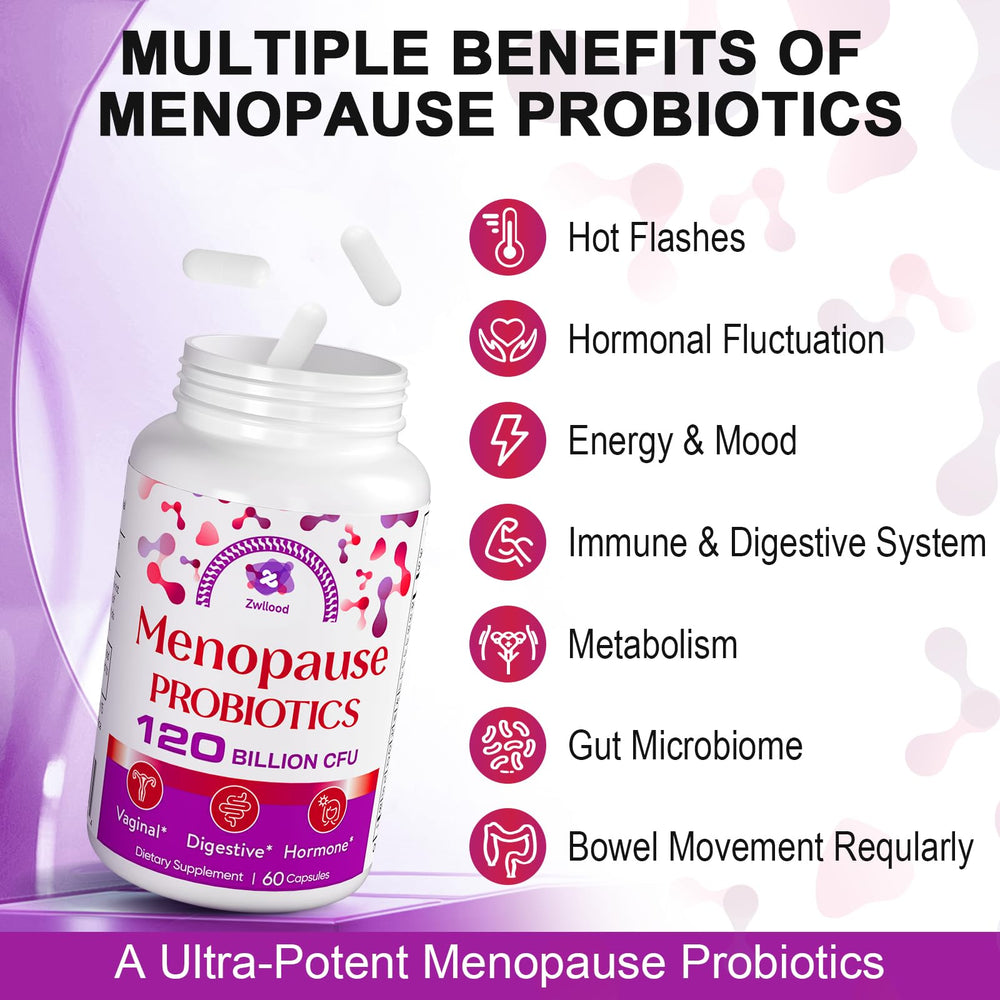 Zwllood 13-ingredient blend herbs image emphasizing natural menopause support.