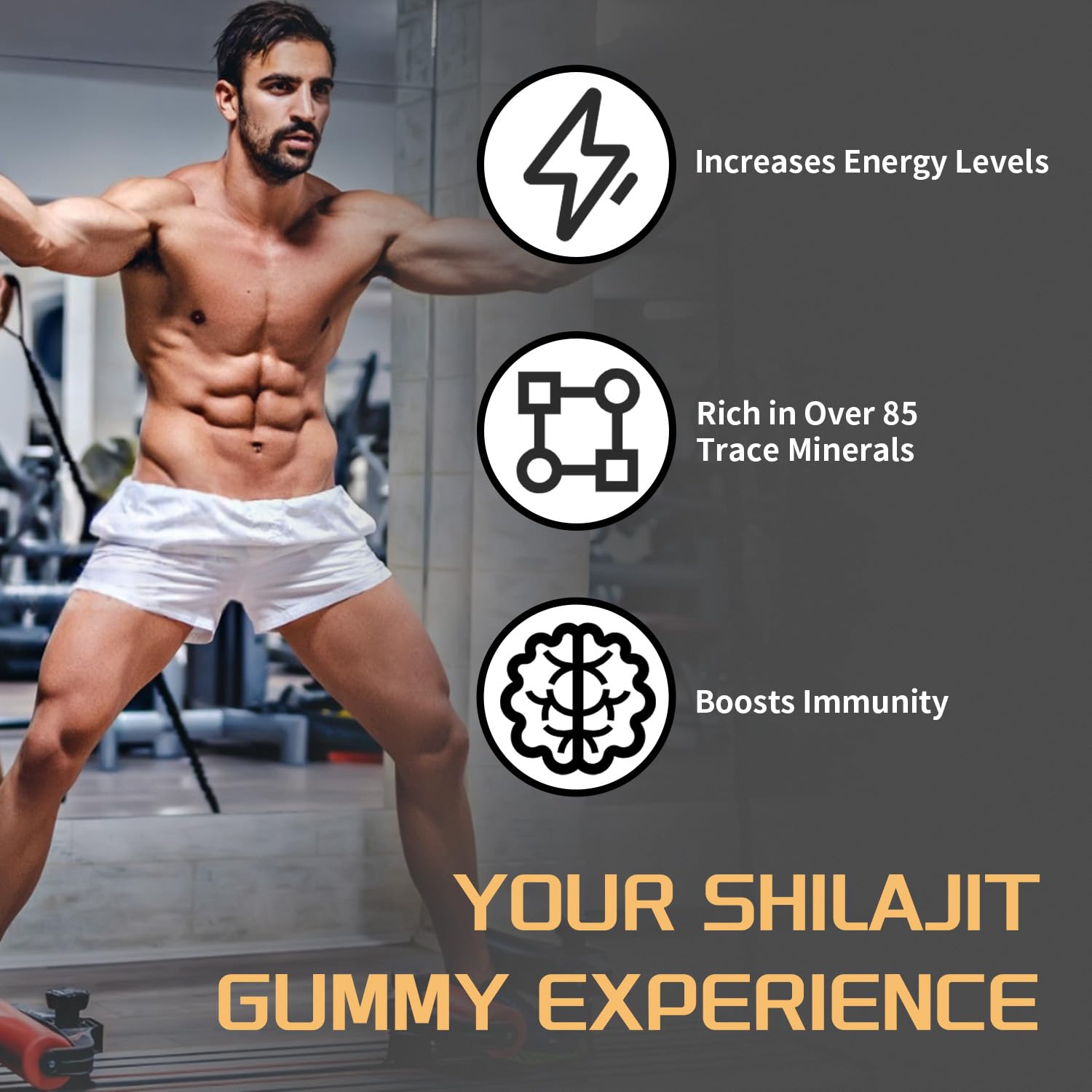ZYGCDZ Shilajit Gold Gummies Himalayan origin label signals quality minerals.