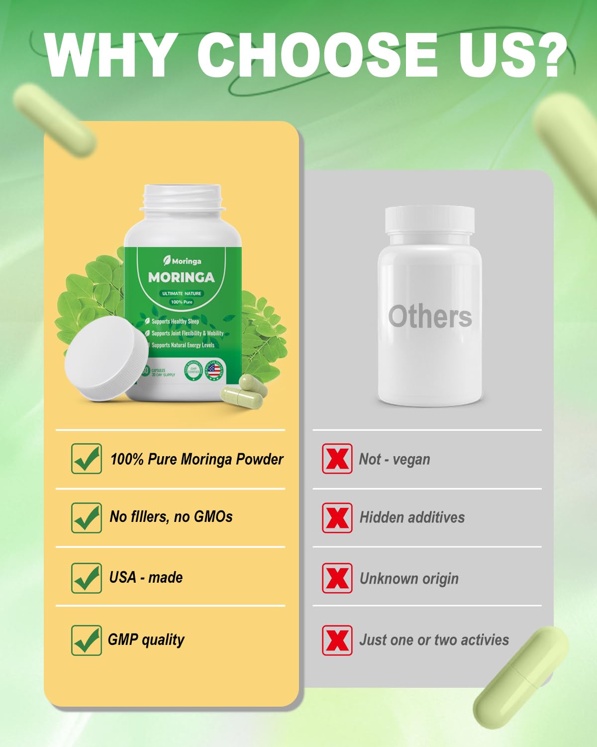 Allergen-friendly label highlights gluten-free and dairy-free formulation.