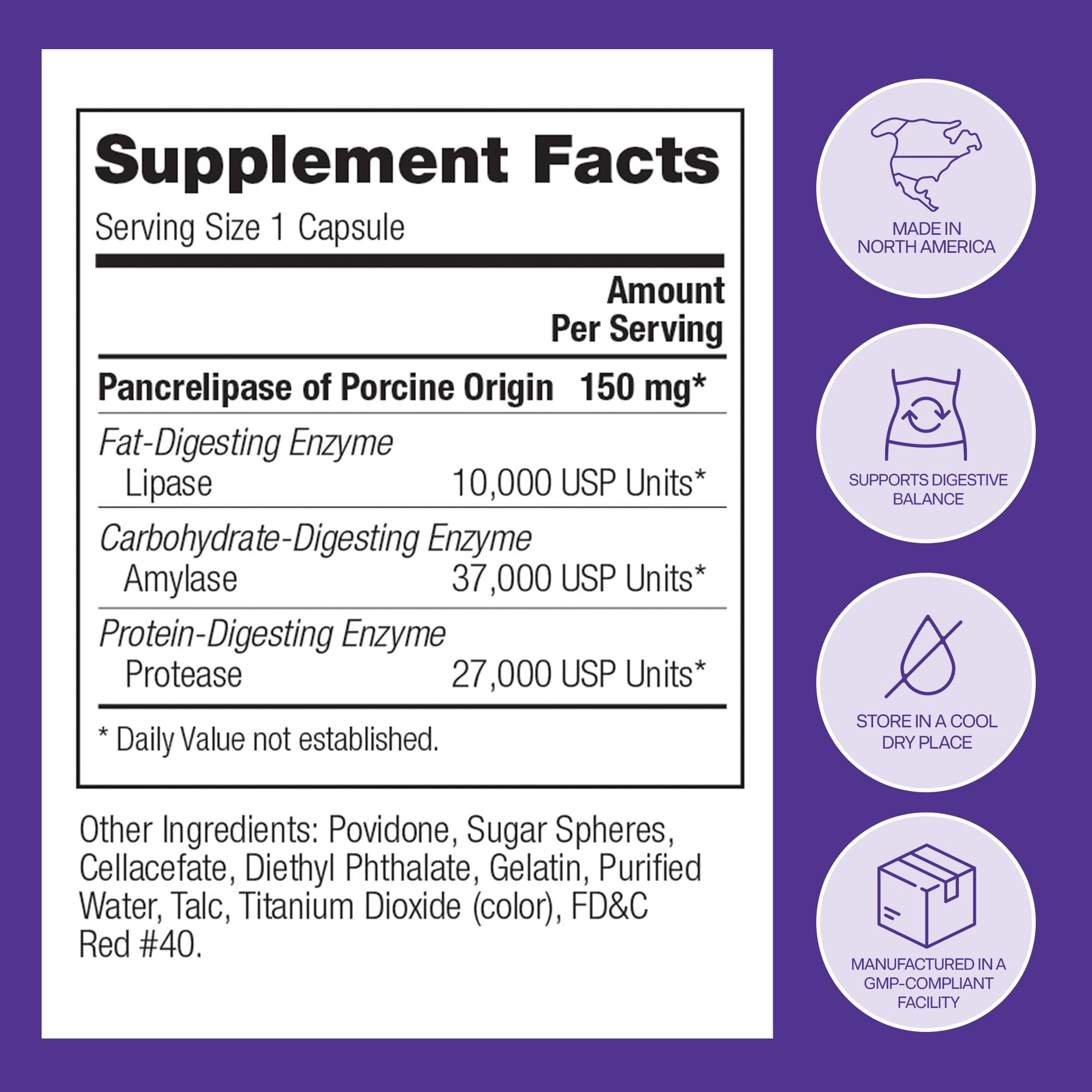 ZYMPAL bottle beside a balanced meal illustrating digestive support.