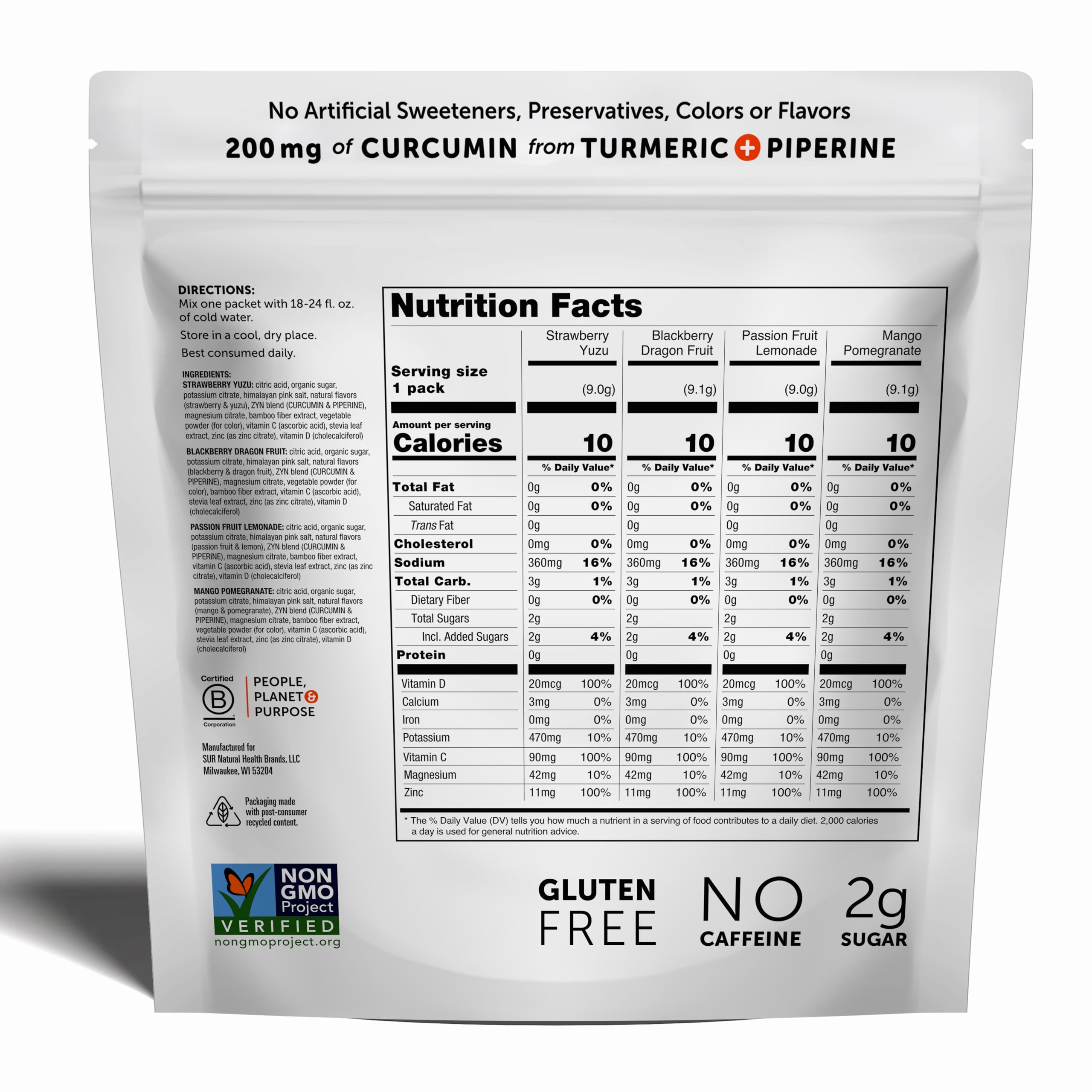 ZYN blackberry dragon fruit packet with bright flavor and electrolyte mix