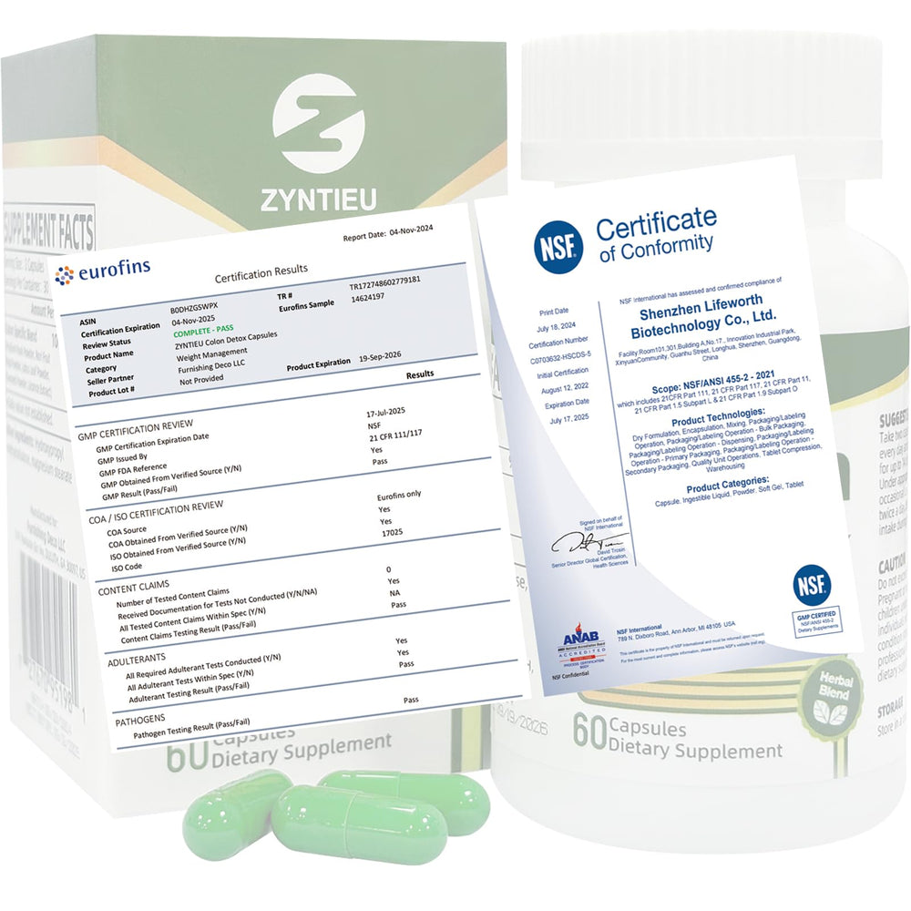 Psyllium husk and flaxseed components labeled on the box