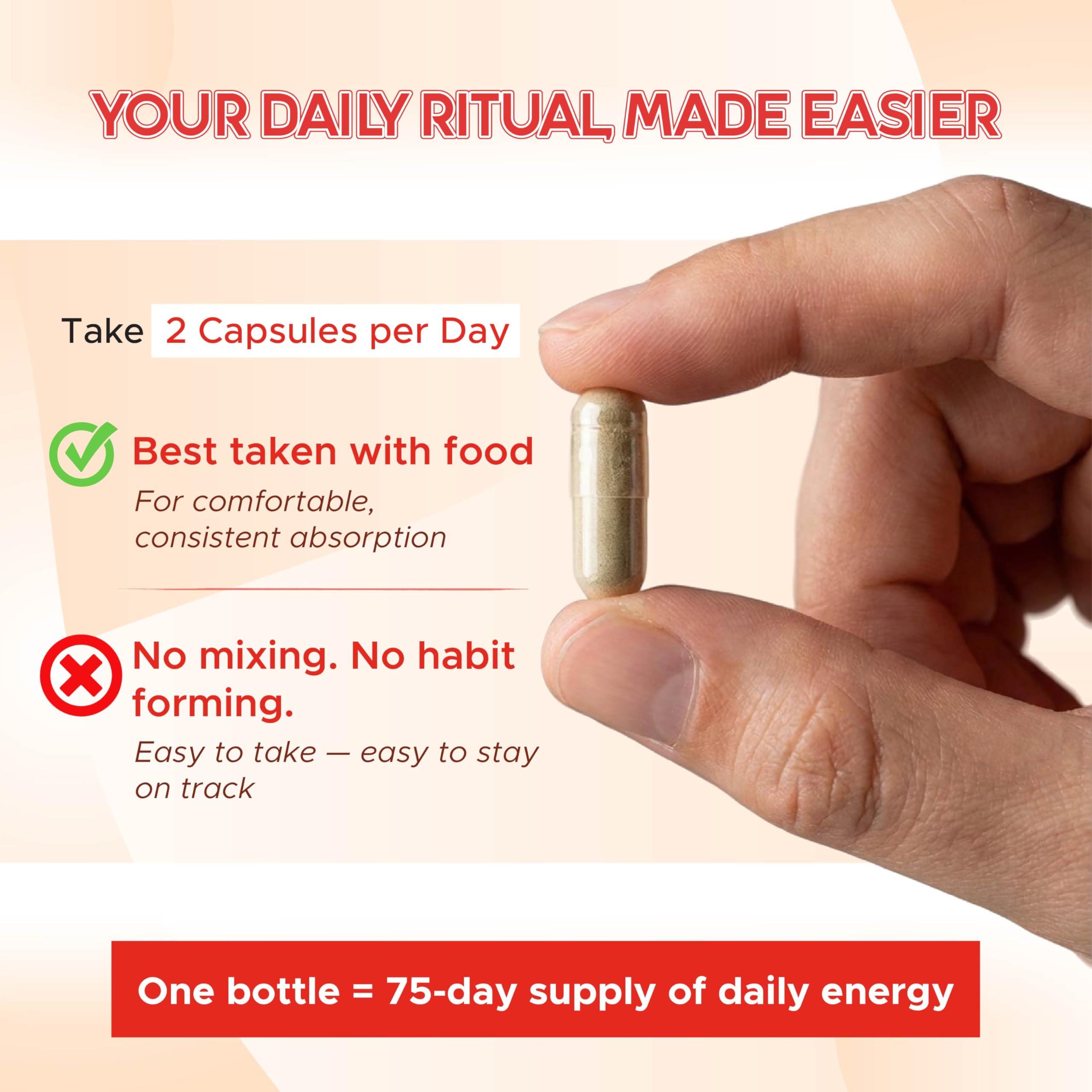ZYNUTRA 150-capsule bottle representing a long-lasting daily routine