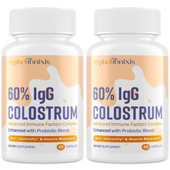 Zypherionixis bovine colostrum capsules pack for daily immune support and overall wellness