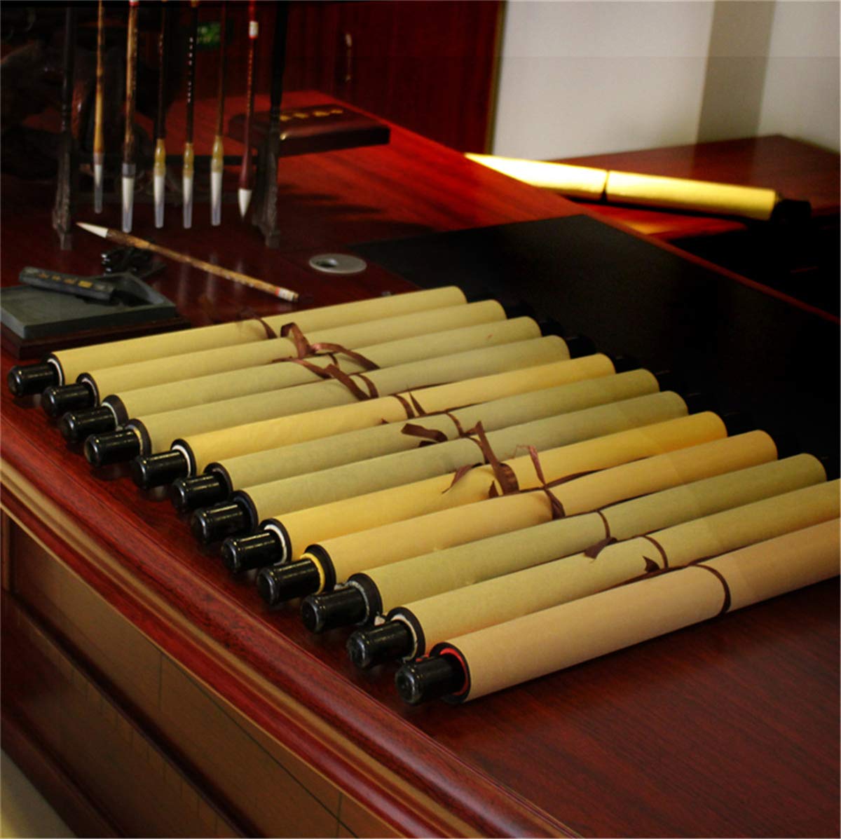 Zzooi silk cloth material gives a refined display for classrooms